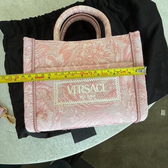 VERSACE Barocco Athena Mini Pink Tote Bag 1015288 - Picture 11 of 16